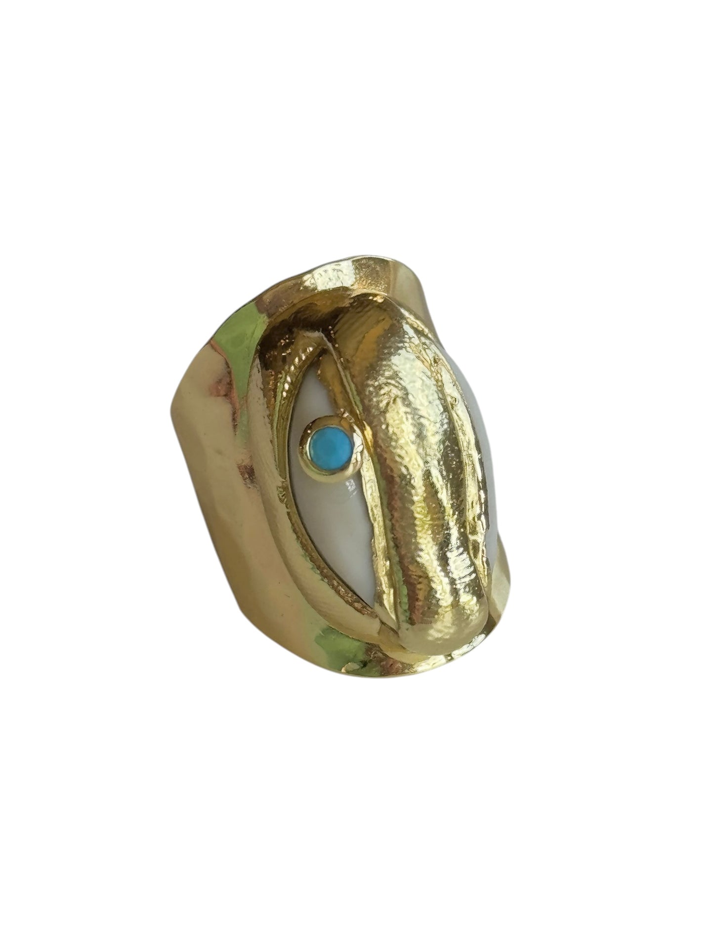 Azul Cowrie Ring