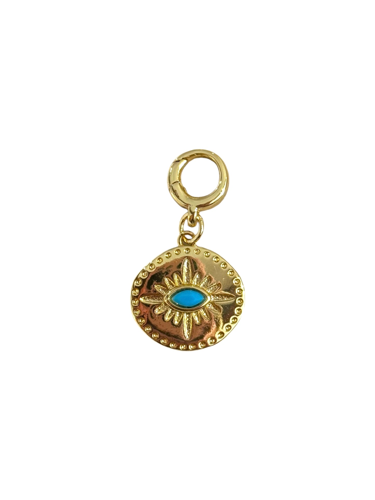 Turquoise Evil Eye Clip-on Charm