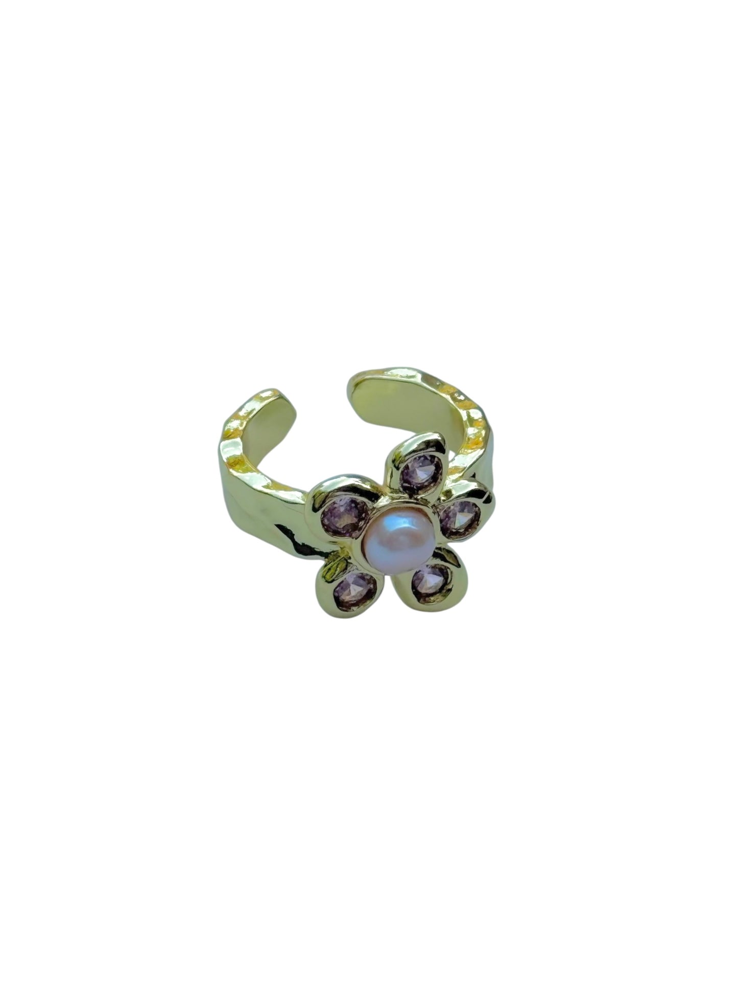 Pearl Petal Ring in Light Pink