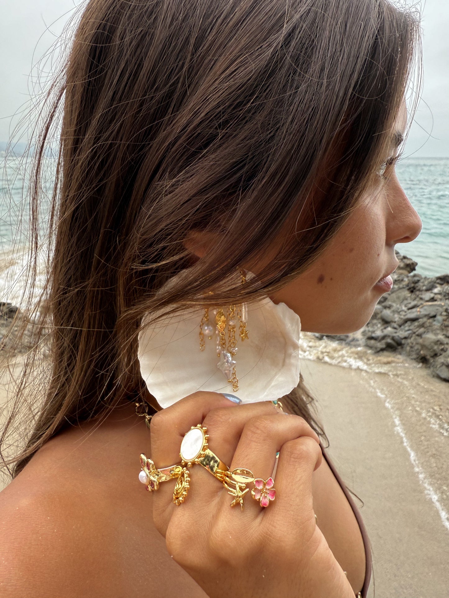 Cowrie Coast Ring