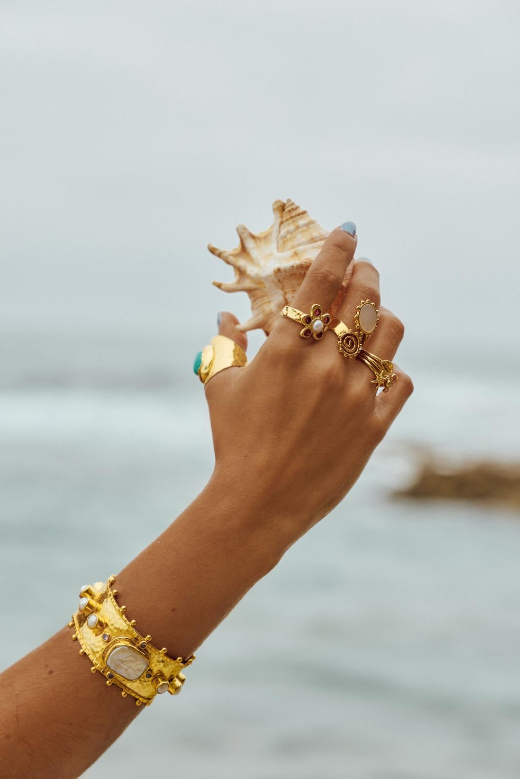 Pearl Swirl Ring