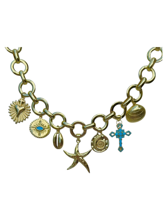 Sea Bloom Necklace in Gold