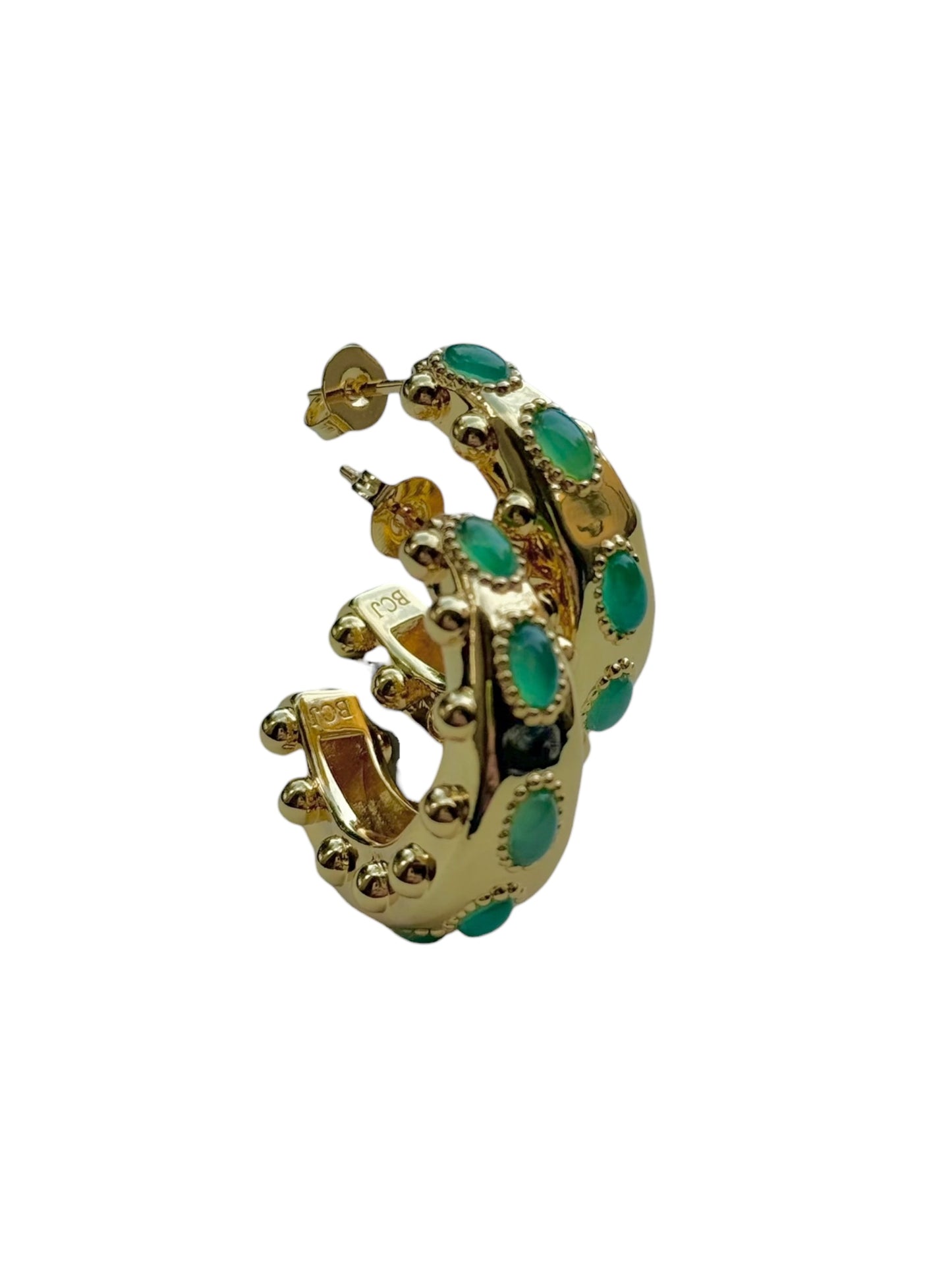 Cordelia Earrings in Green