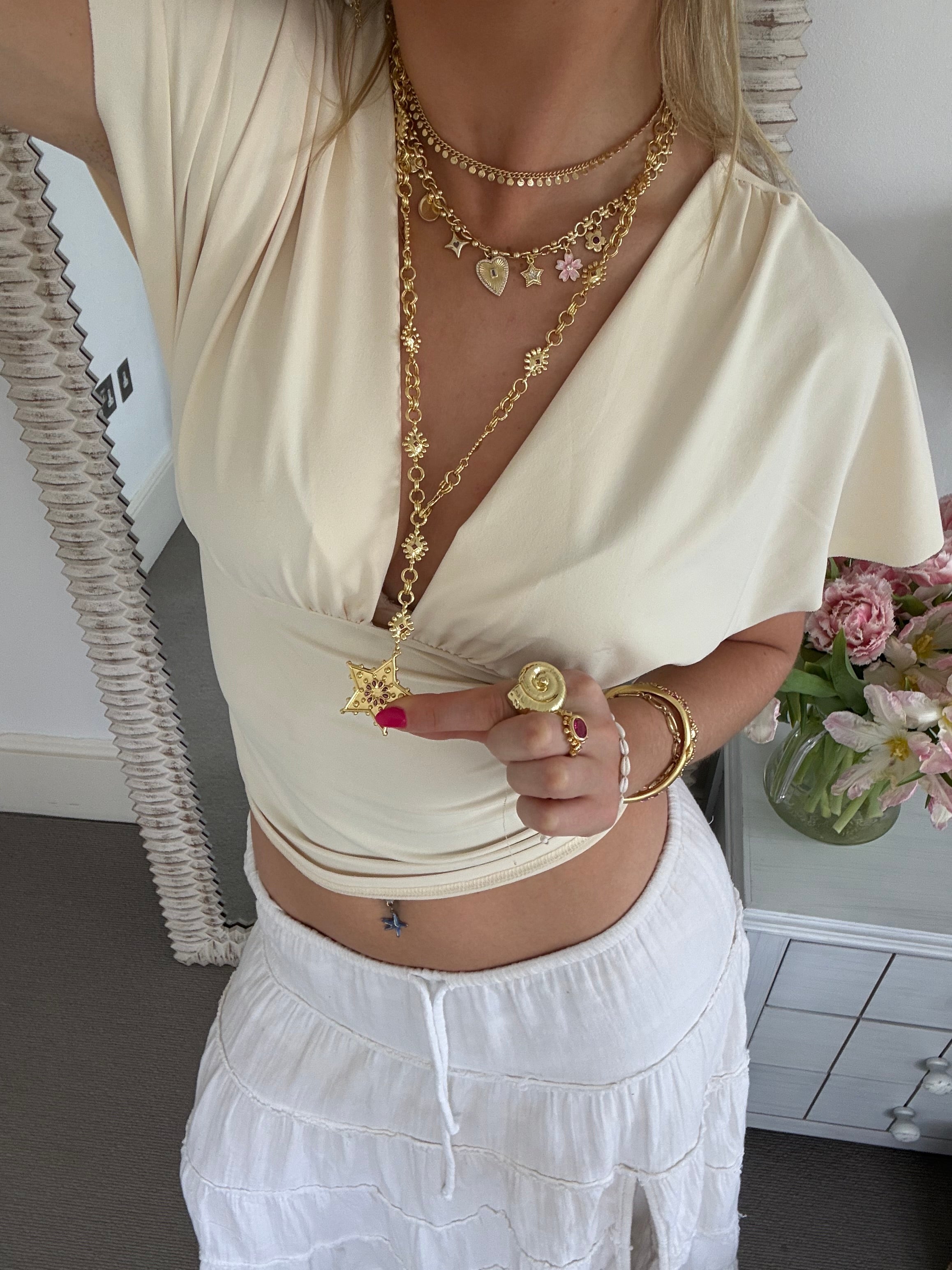 Daisy Long Necklace