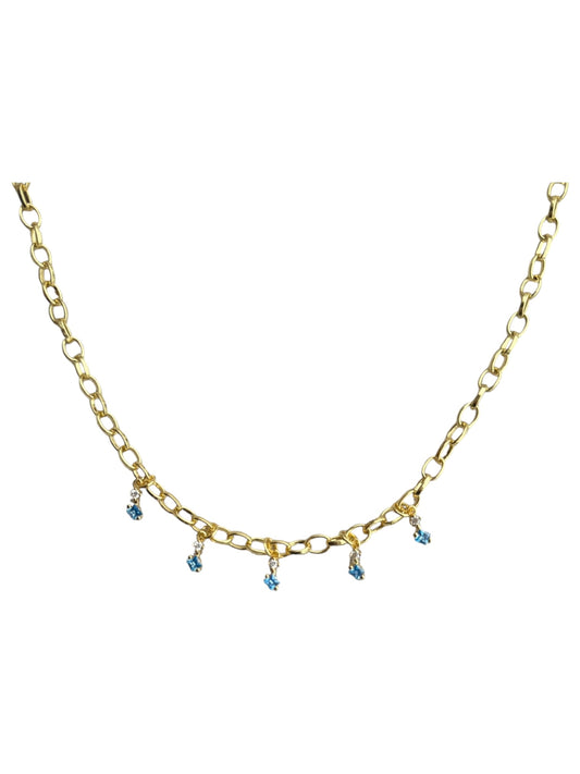 Gigi Necklace in Blue