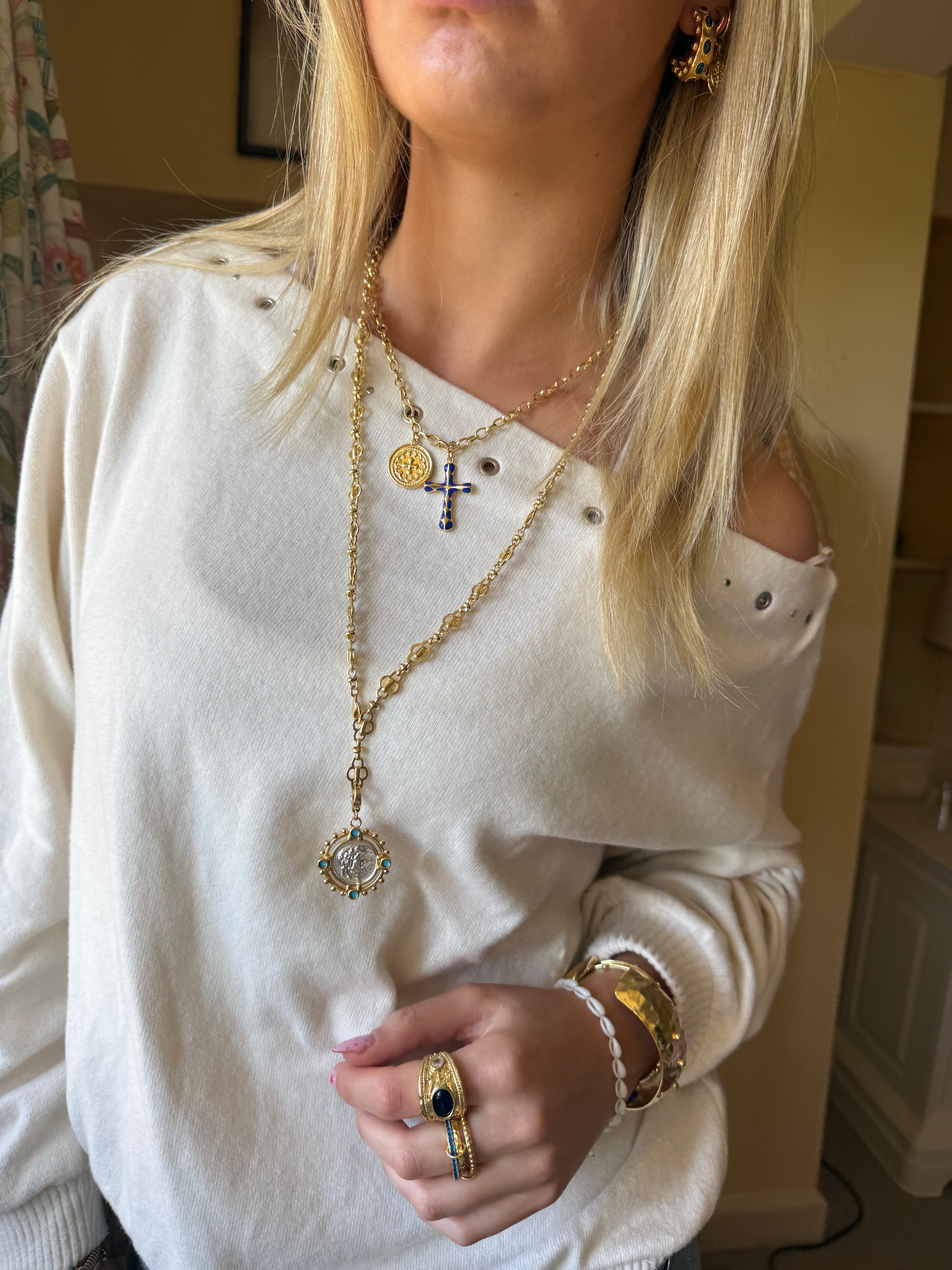 Annabelle Necklace in blue