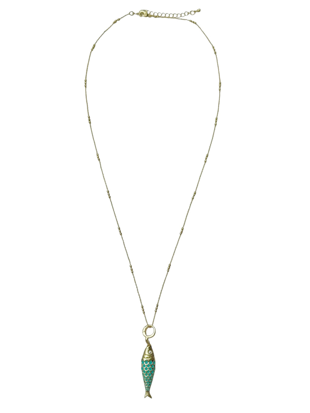 Aqua Fish Necklace