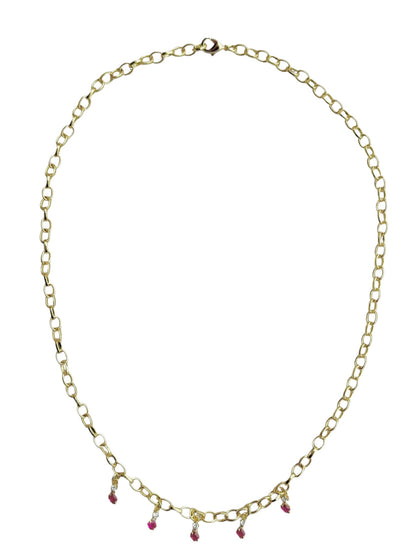 Gigi Necklace in Ruby
