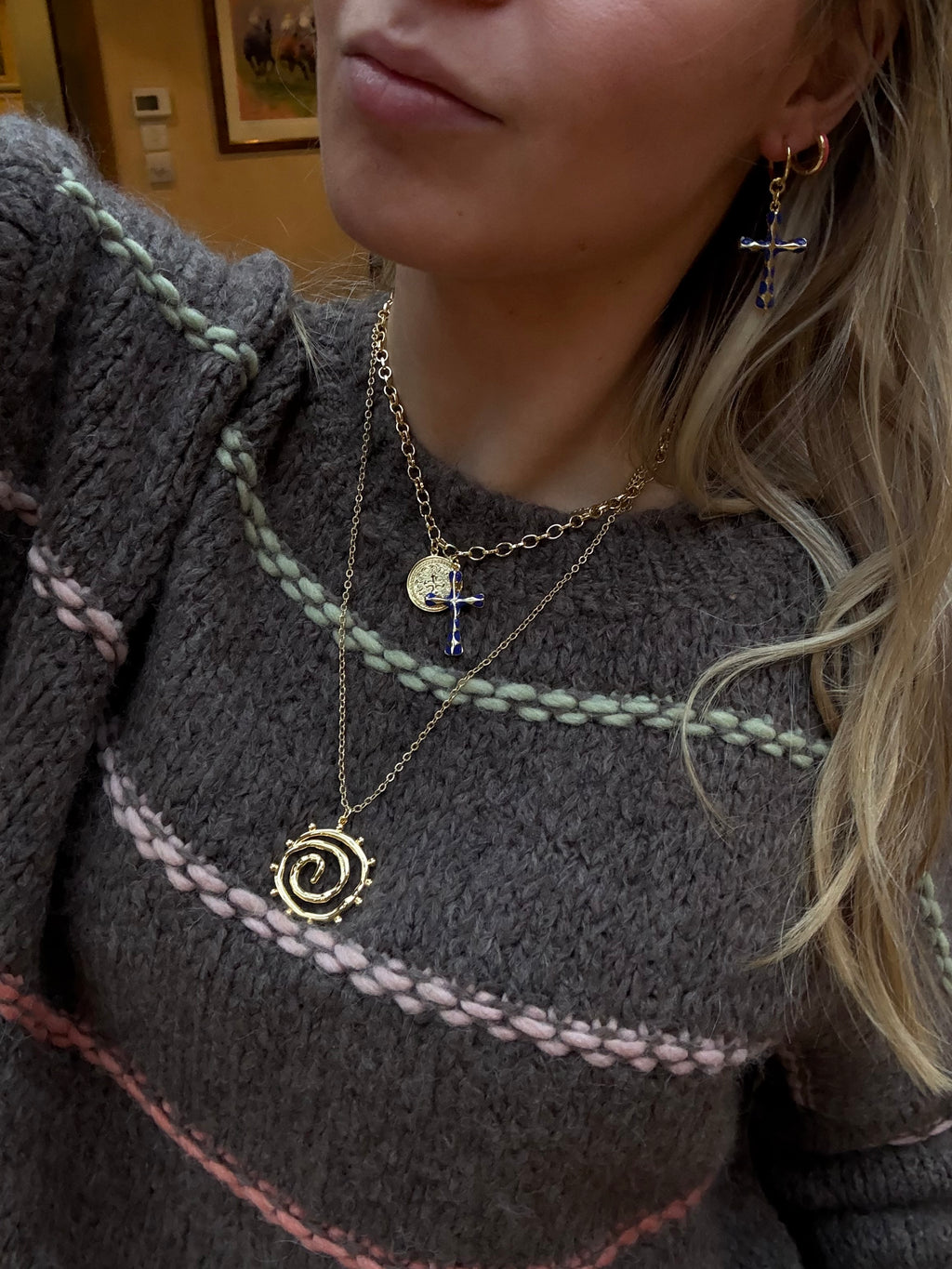 Annabelle Necklace in blue