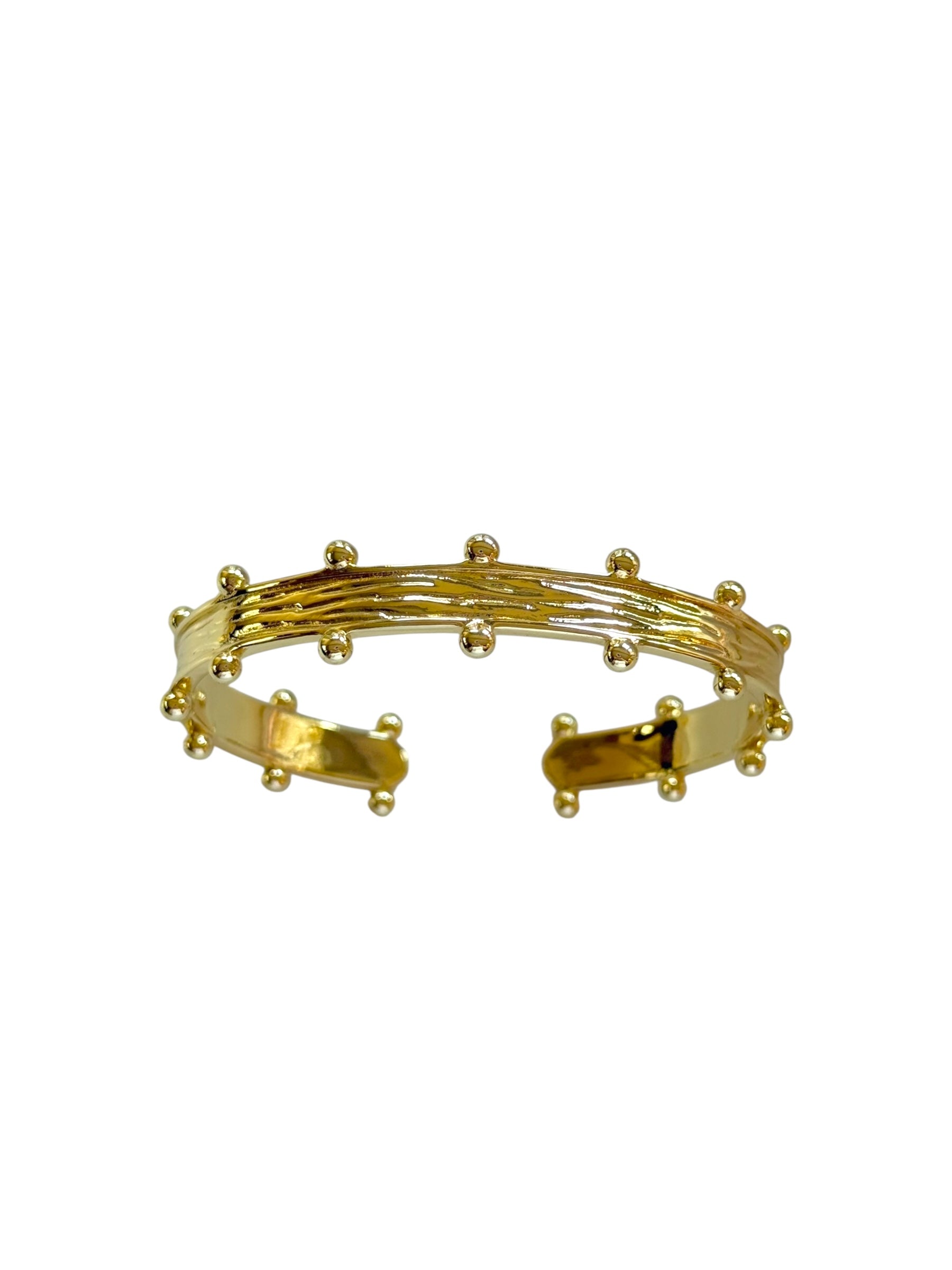 Affordable gold Aurelia bangle bracelet for trendy summer outfits