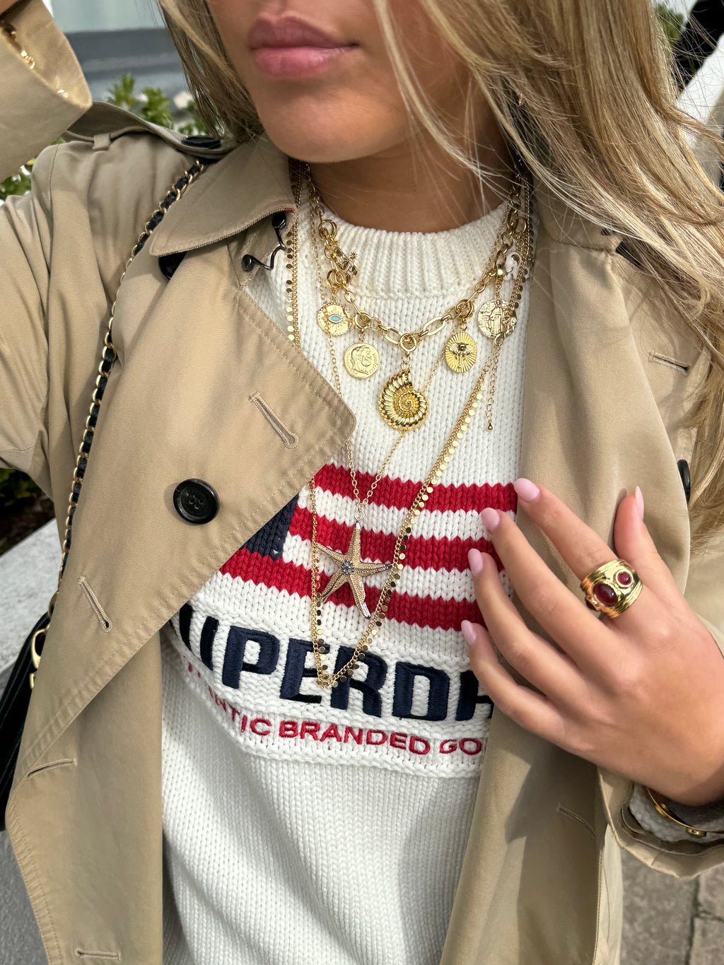 Starfish Long Necklace