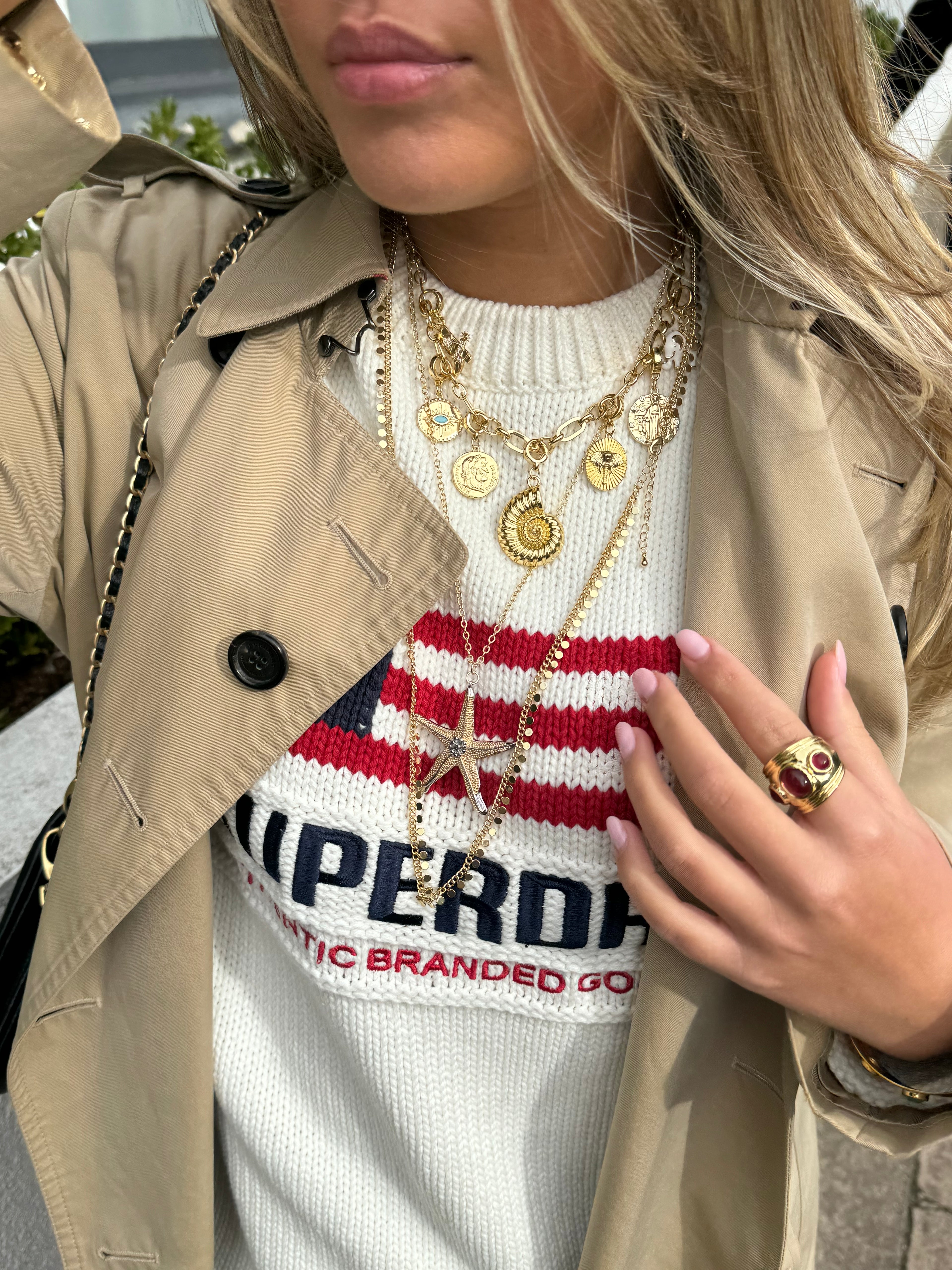 Starfish Long Necklace