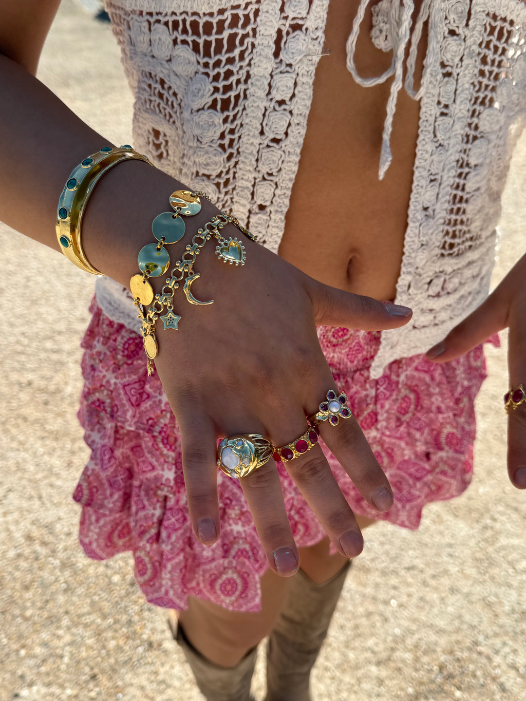 Amalia Ring in Pink