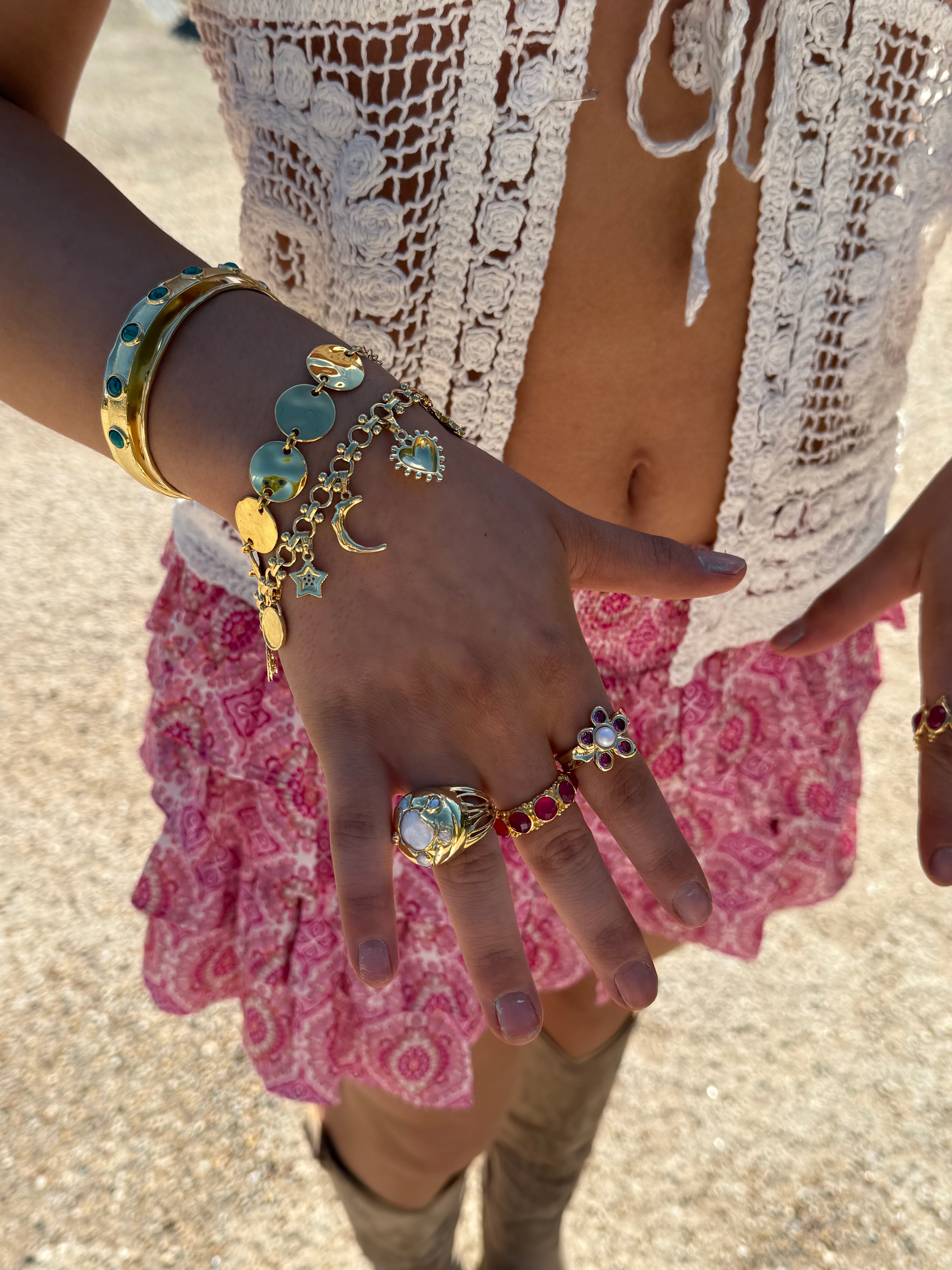 Amalia Ring in Pink