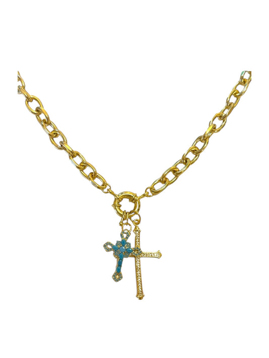 Centre Hinge Customised Short Charm Necklace