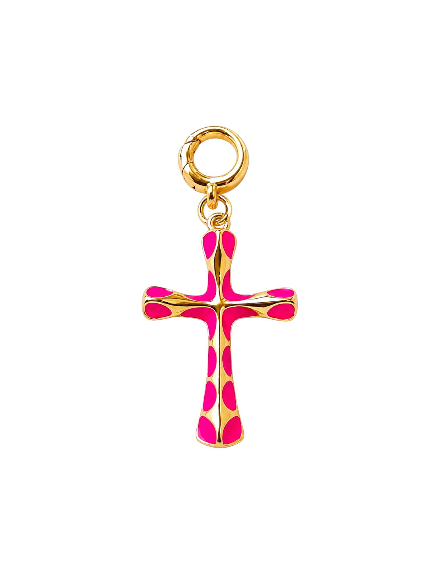 Pink Cross Clip-On Charm