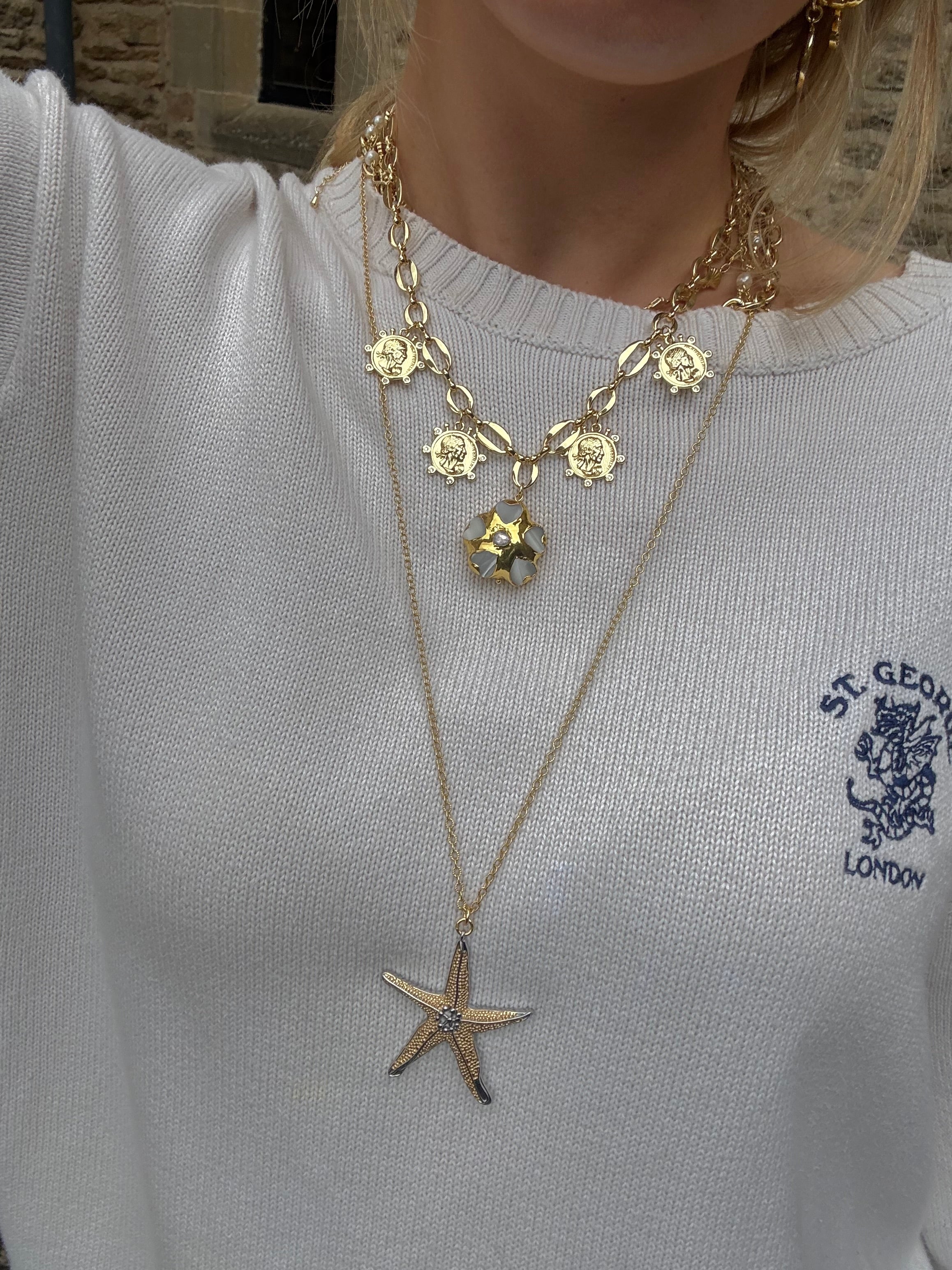 Starfish Long Necklace