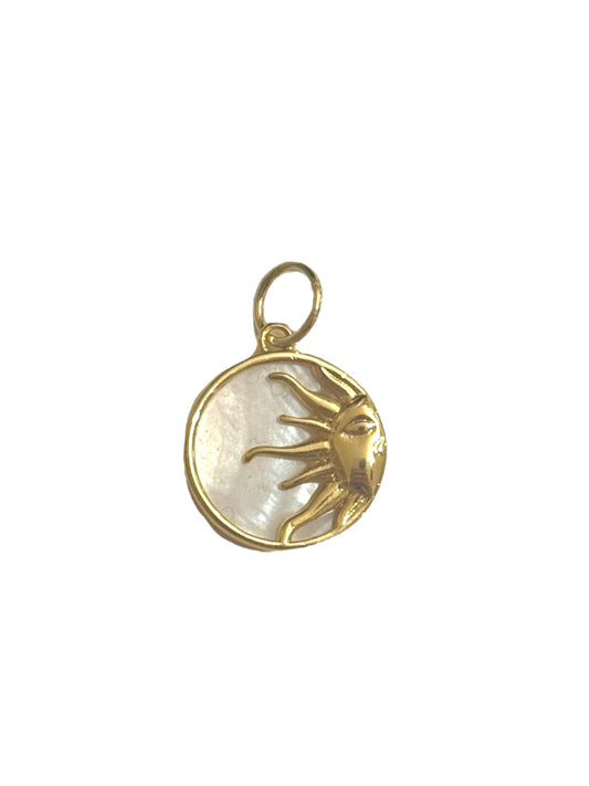 Sun Pearl Loop-on Charm