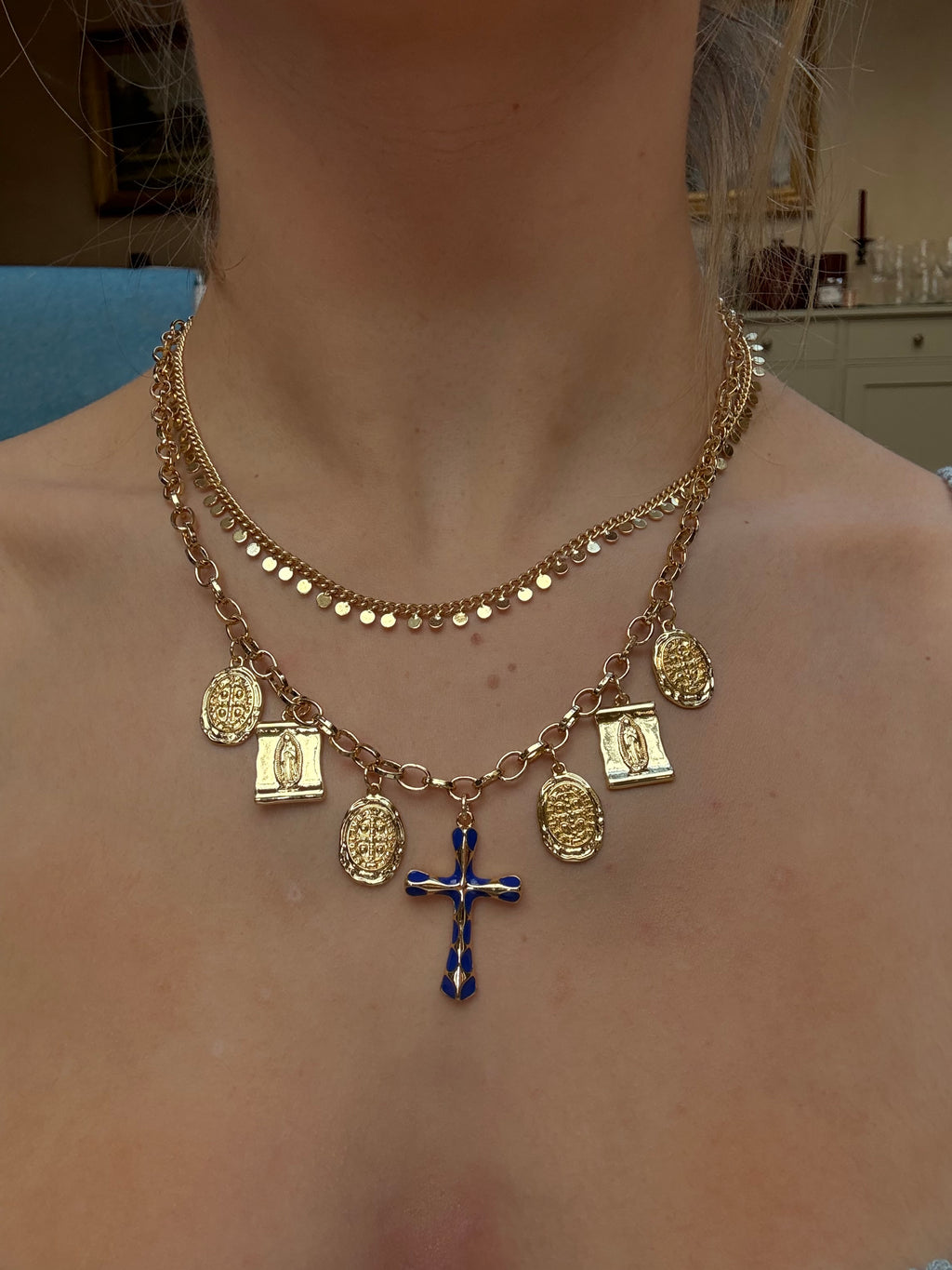 Willow Necklace in blue