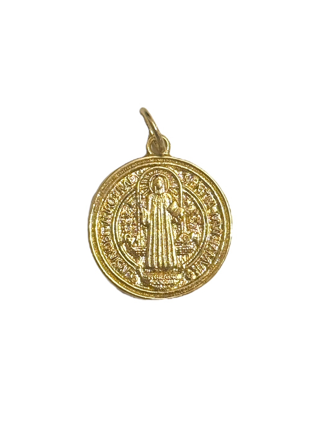 Small Virgin Mary Coin Loop-on Charm