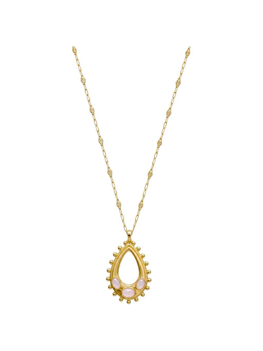 Delilah Long Necklace in Pink