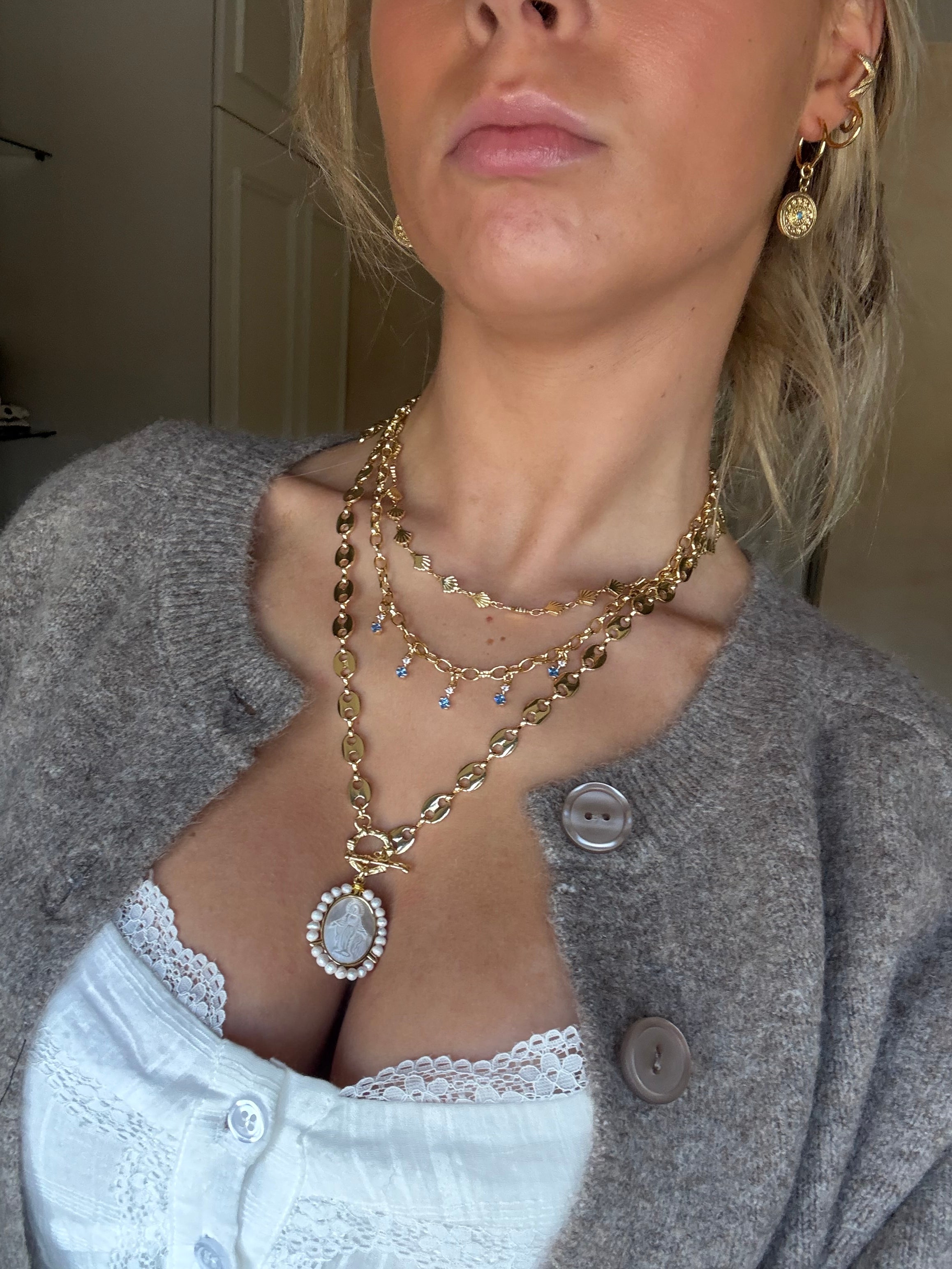 Gigi Necklace in Blue