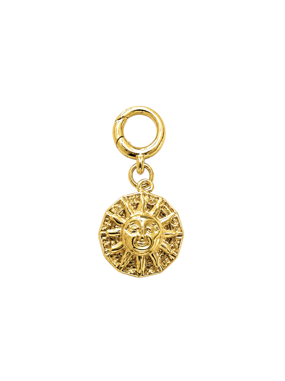 Sun Face Clip-On Charm