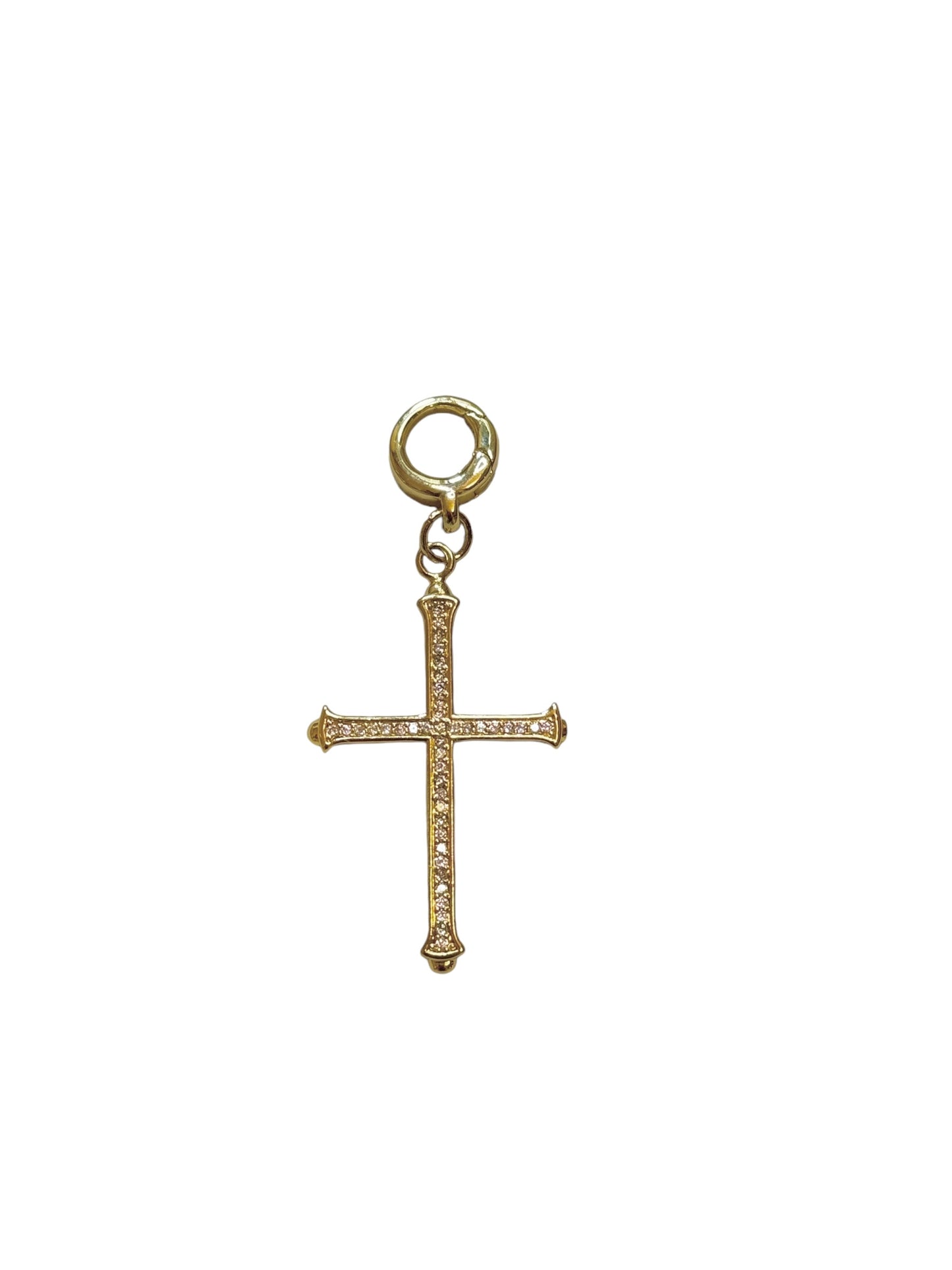 CZ Cross Clip-On Charm