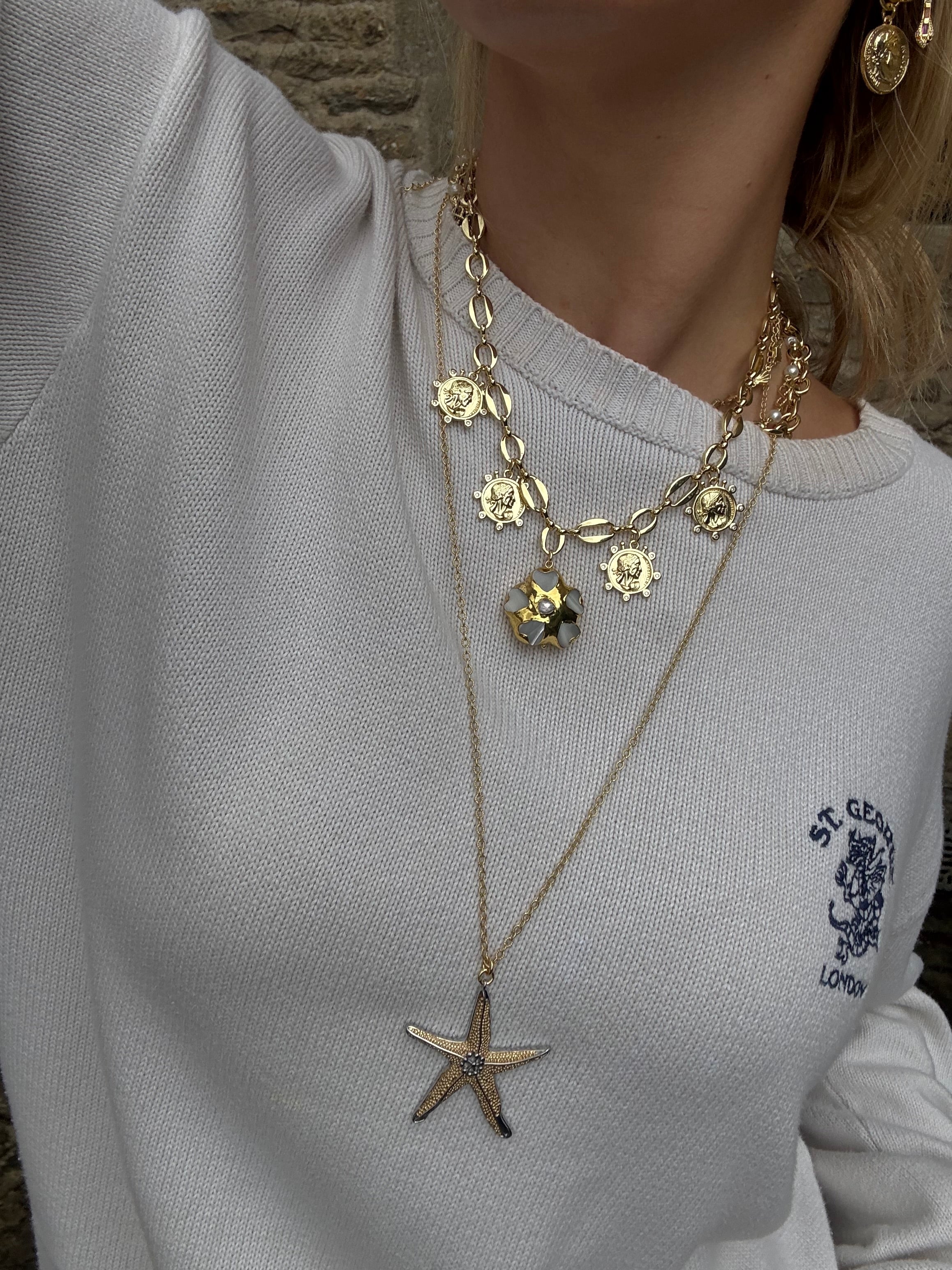 Starfish Long Necklace