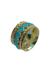 Saphia Ring in Aqua
