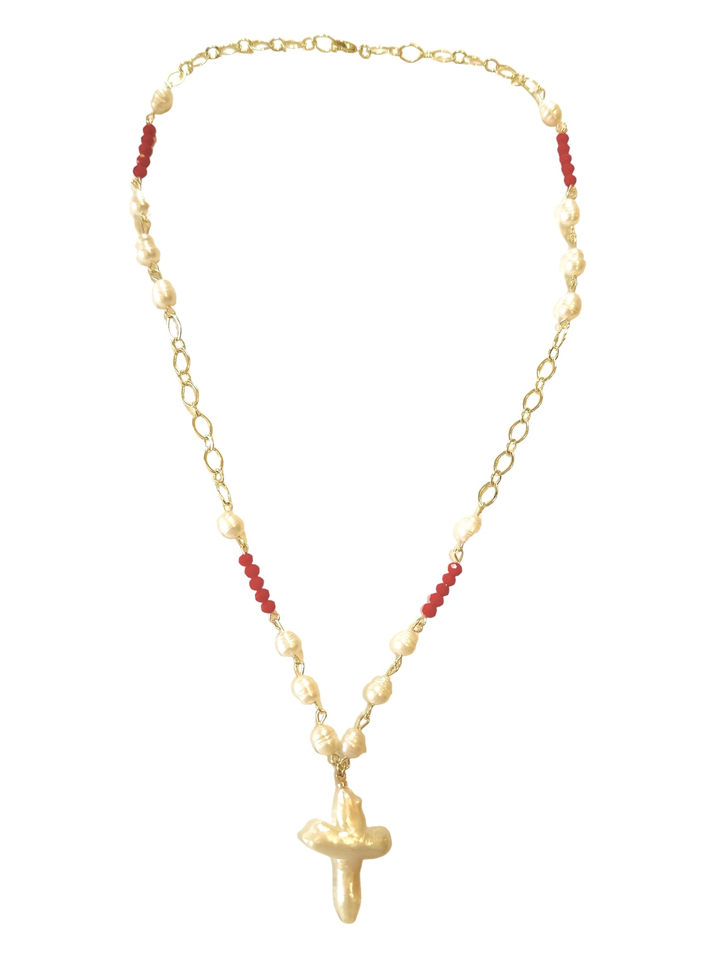 Belle Necklace In Red