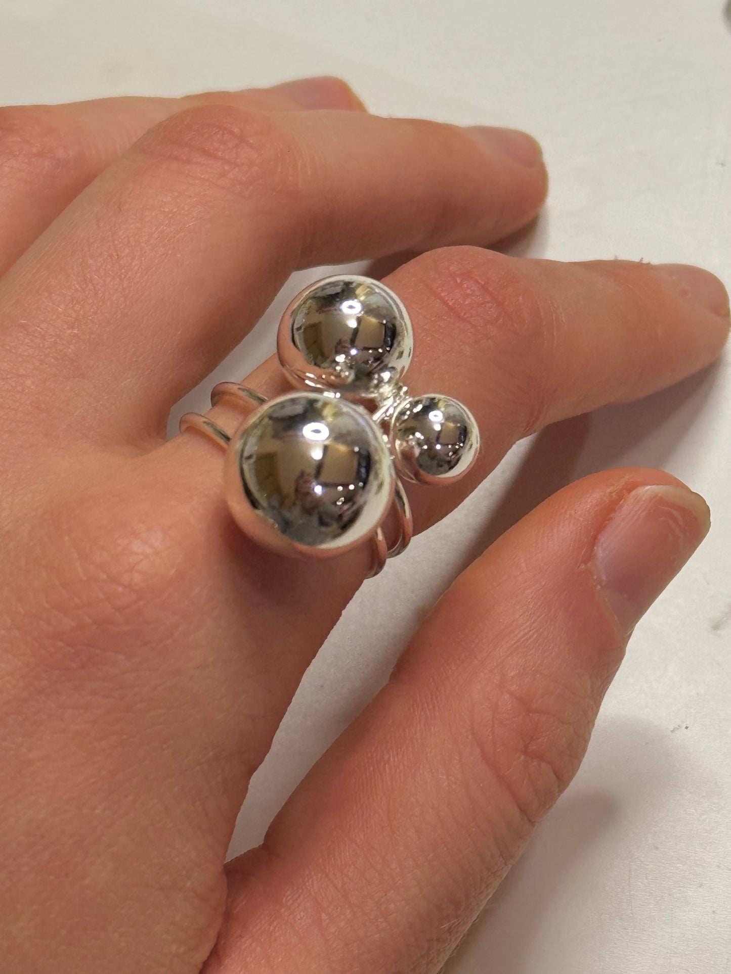 Silver Bubble Ring