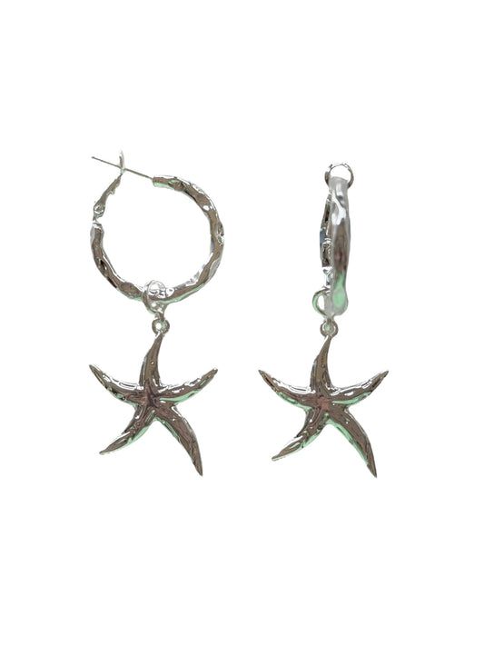 Starfish Earrings in Silver