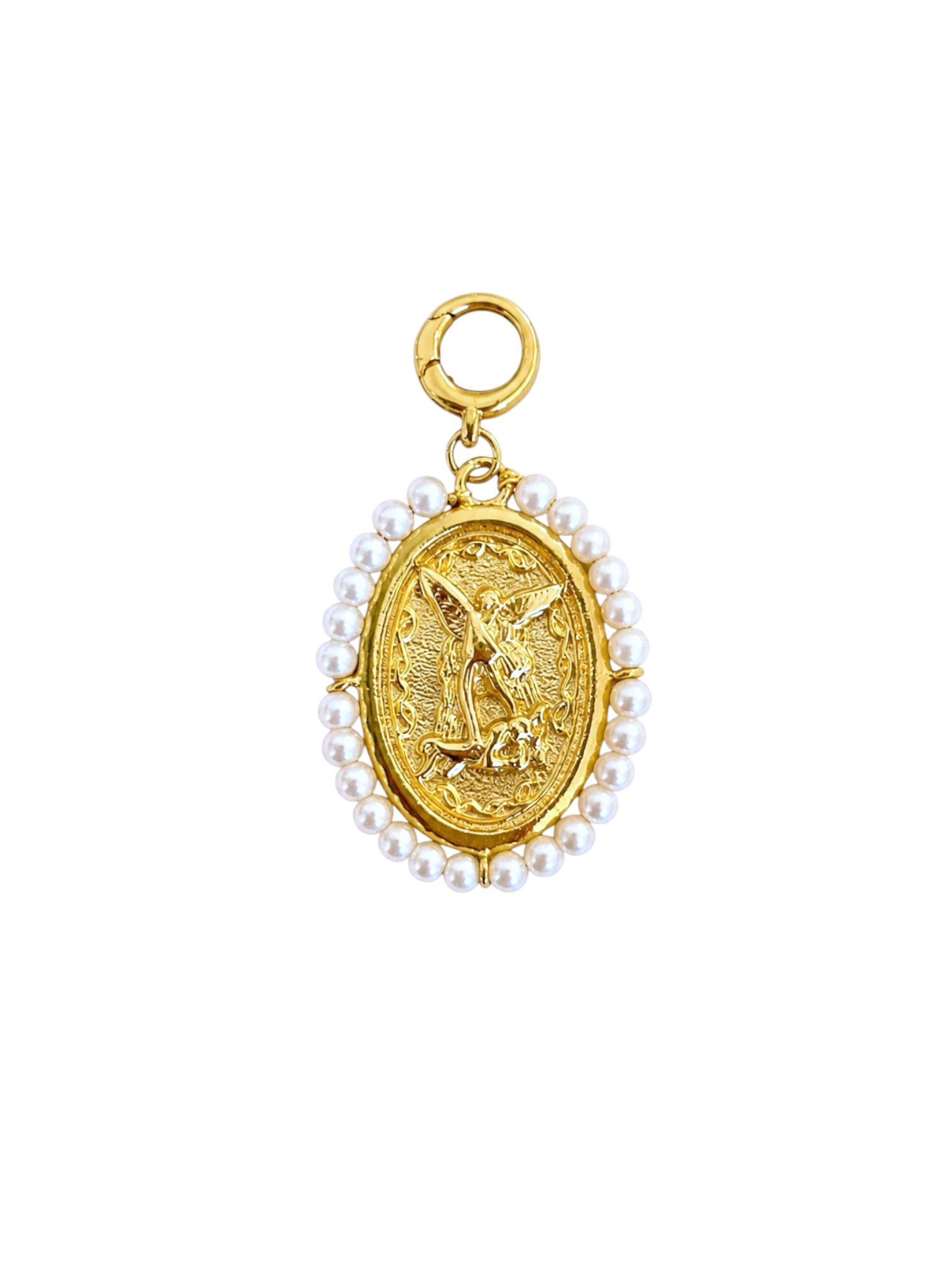 Angel Pearl Clip-on Charm
