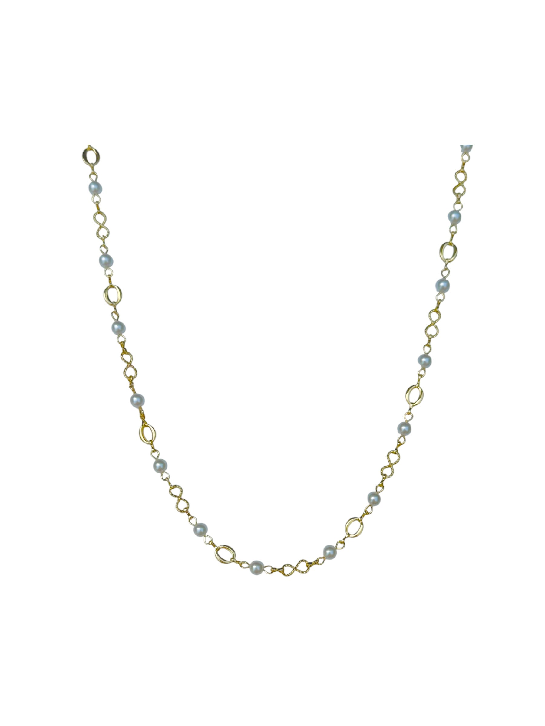 Pearl Drift Long Necklace