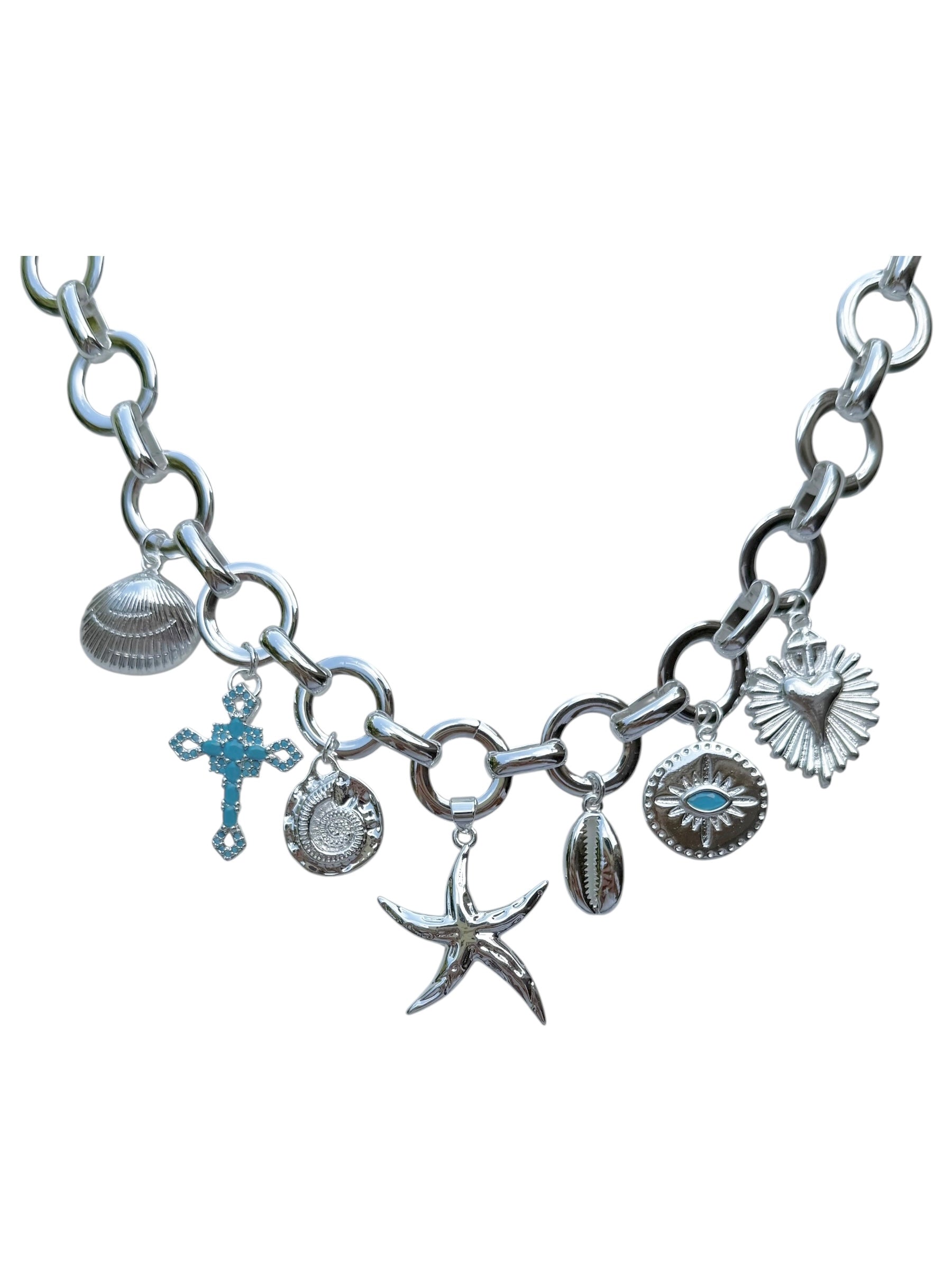 Silver Sea Bloom Necklace