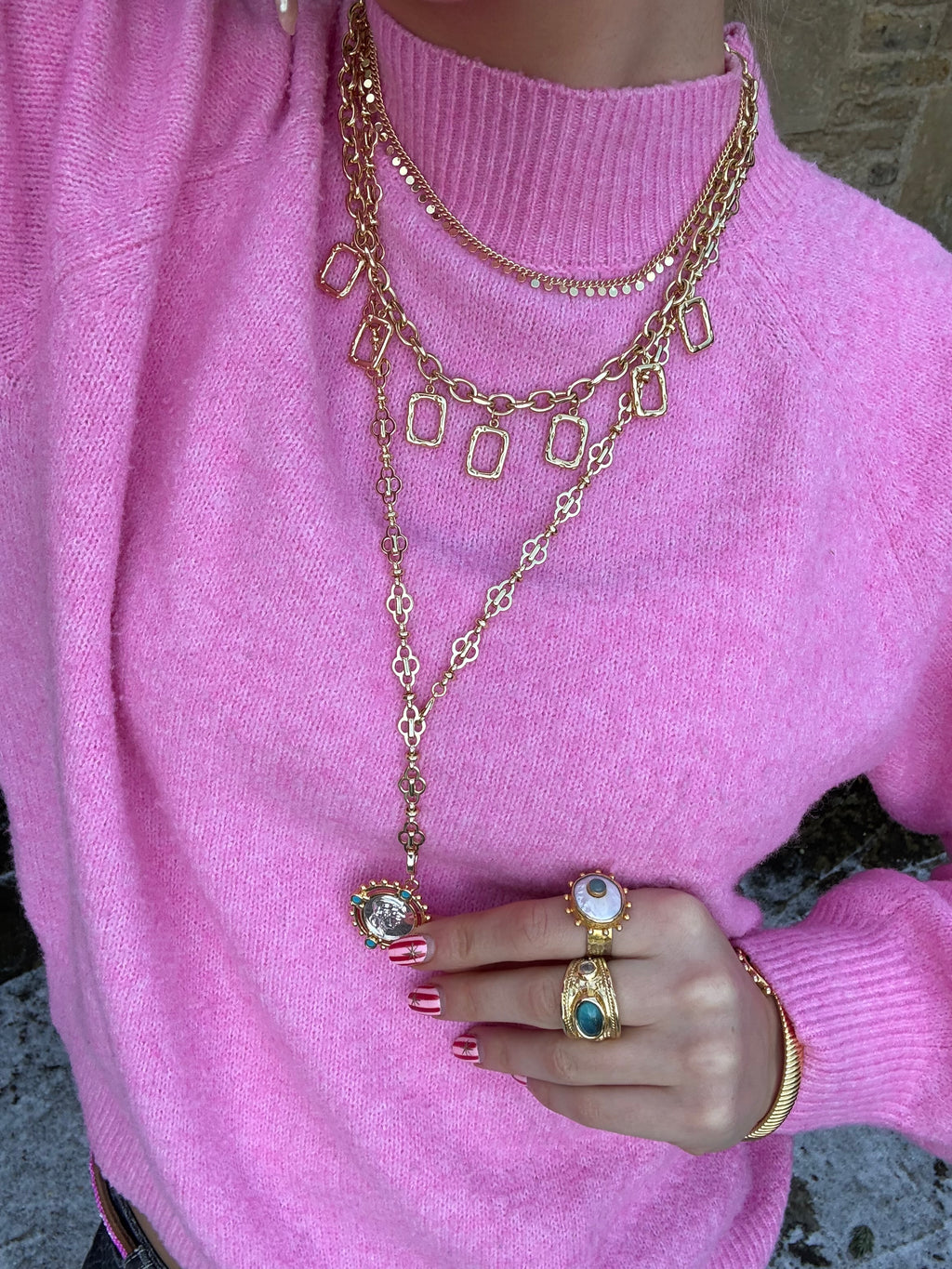 Sequin Short Necklace