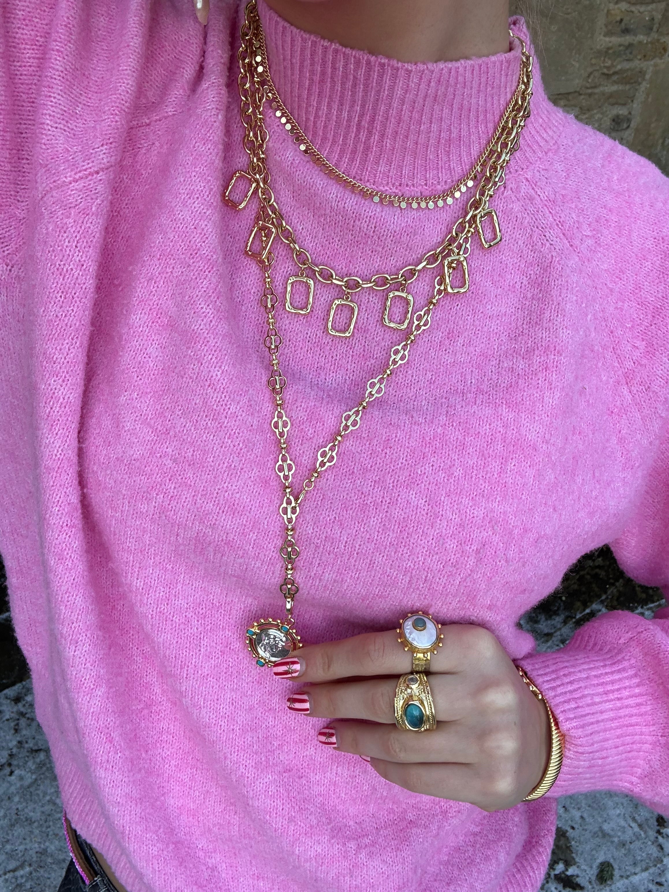 Sequin Short Necklace