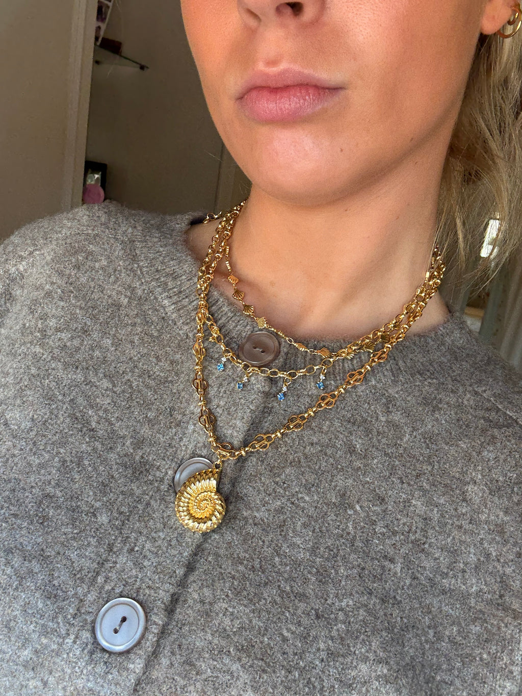 Gigi Necklace in Blue