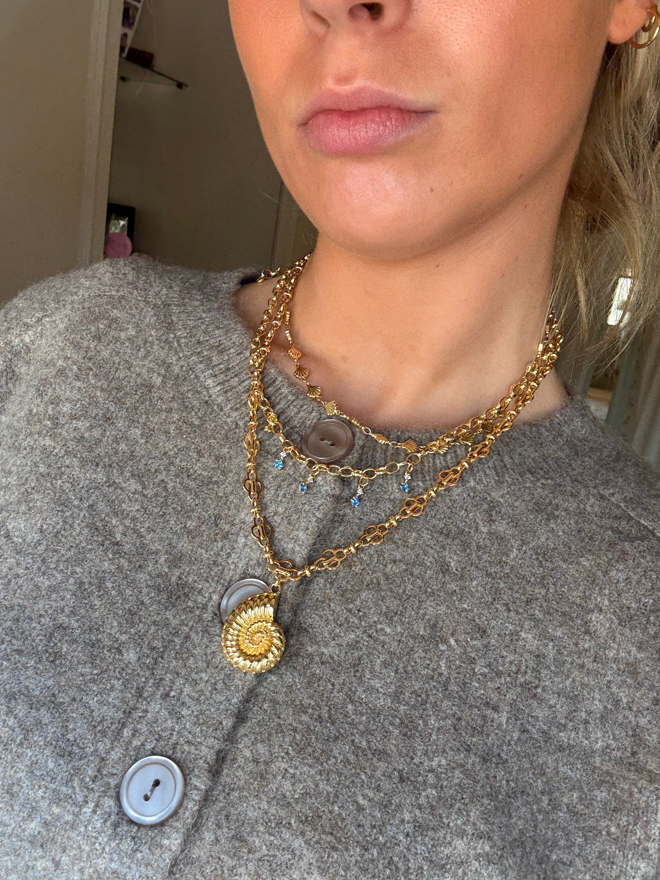 Gigi Necklace in Blue