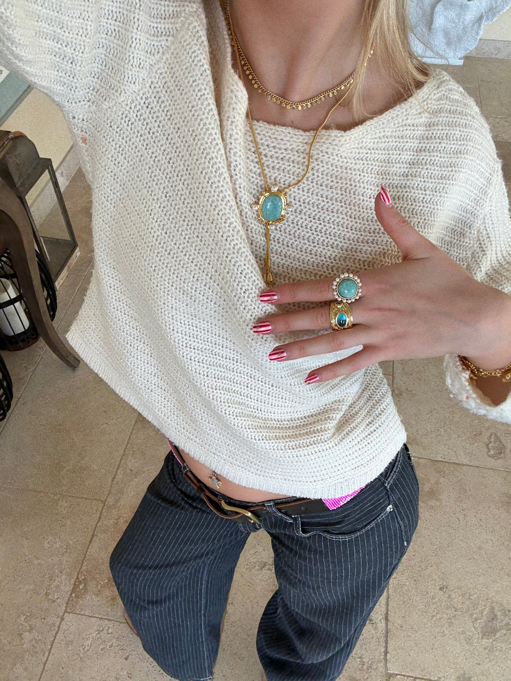 Sequin Short Necklace