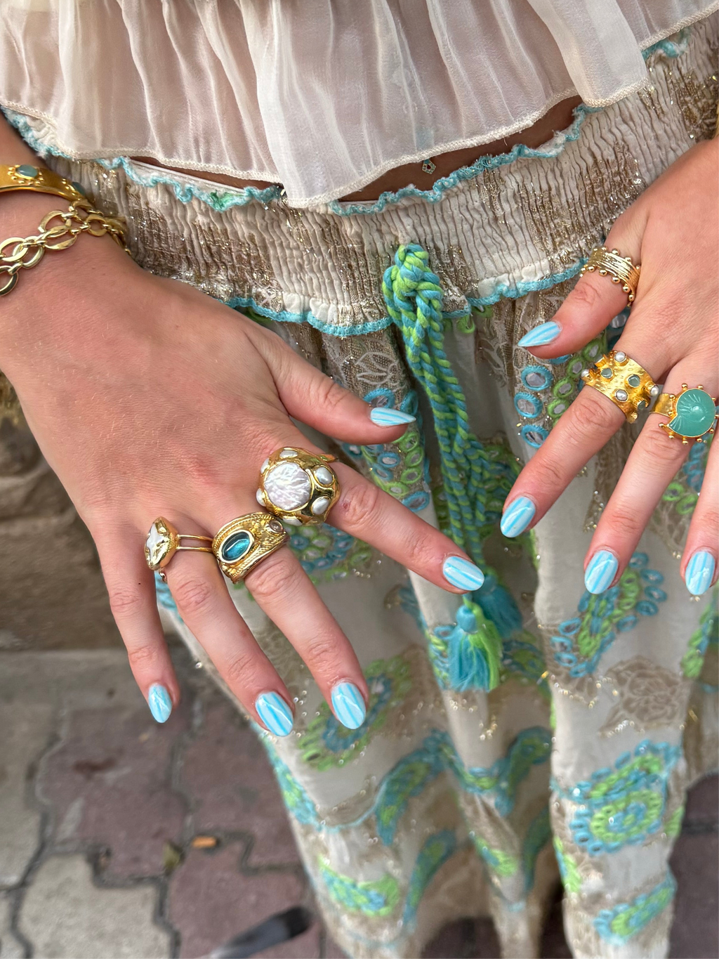 Cordelia Ring In Light Blue