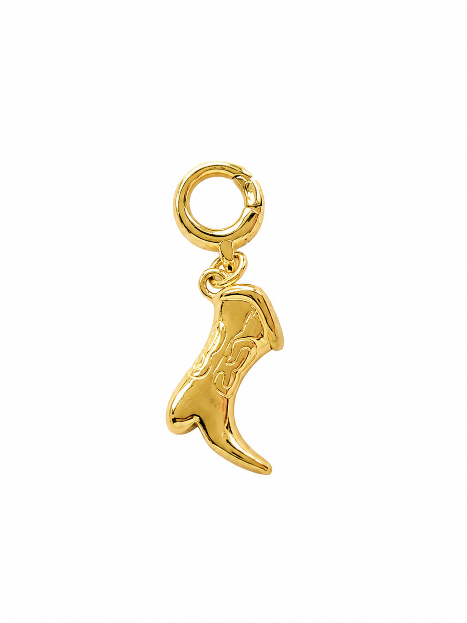 3D Cowboy Boot Clip-On Charm