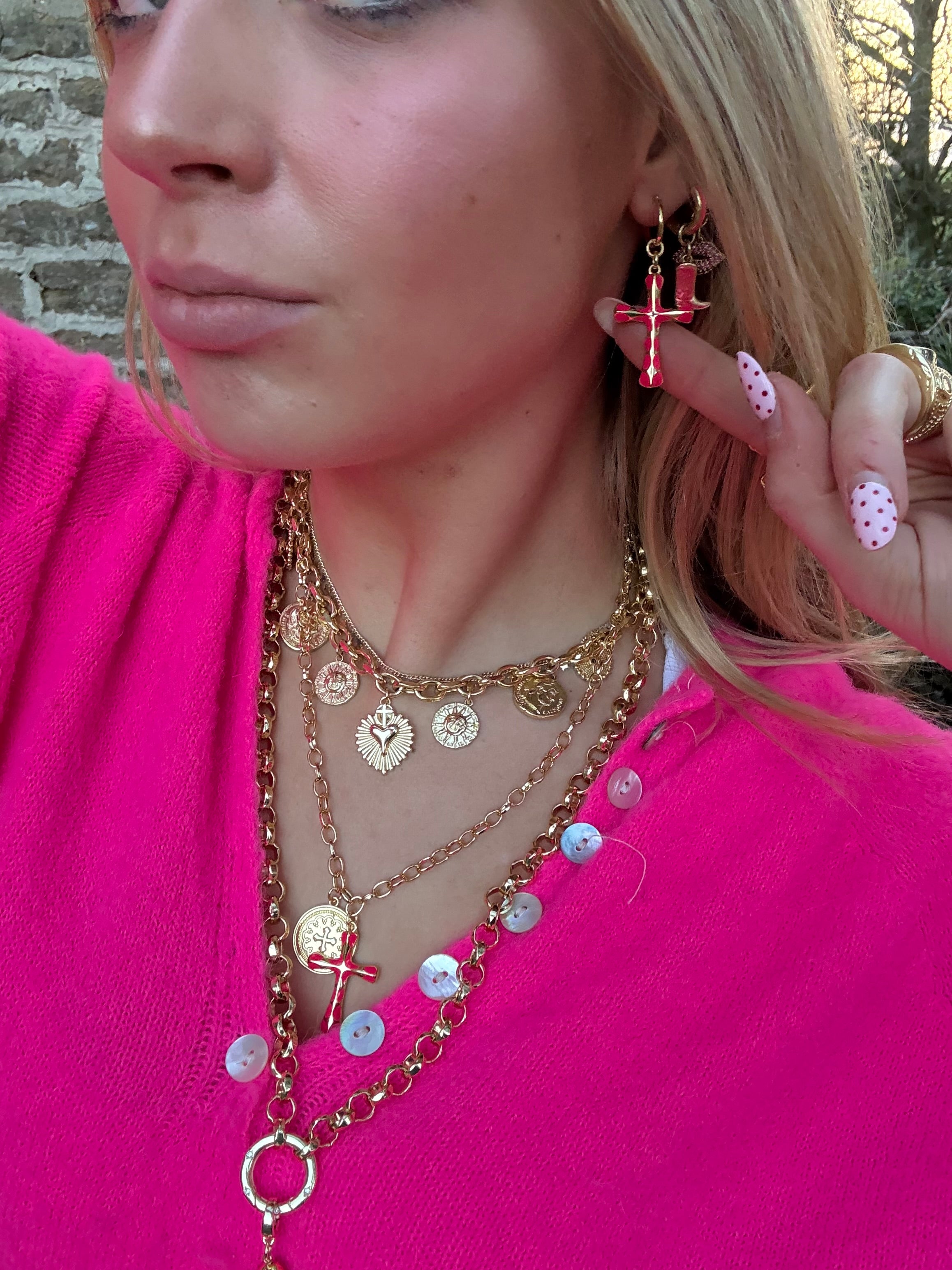 Annabelle Necklace in pink