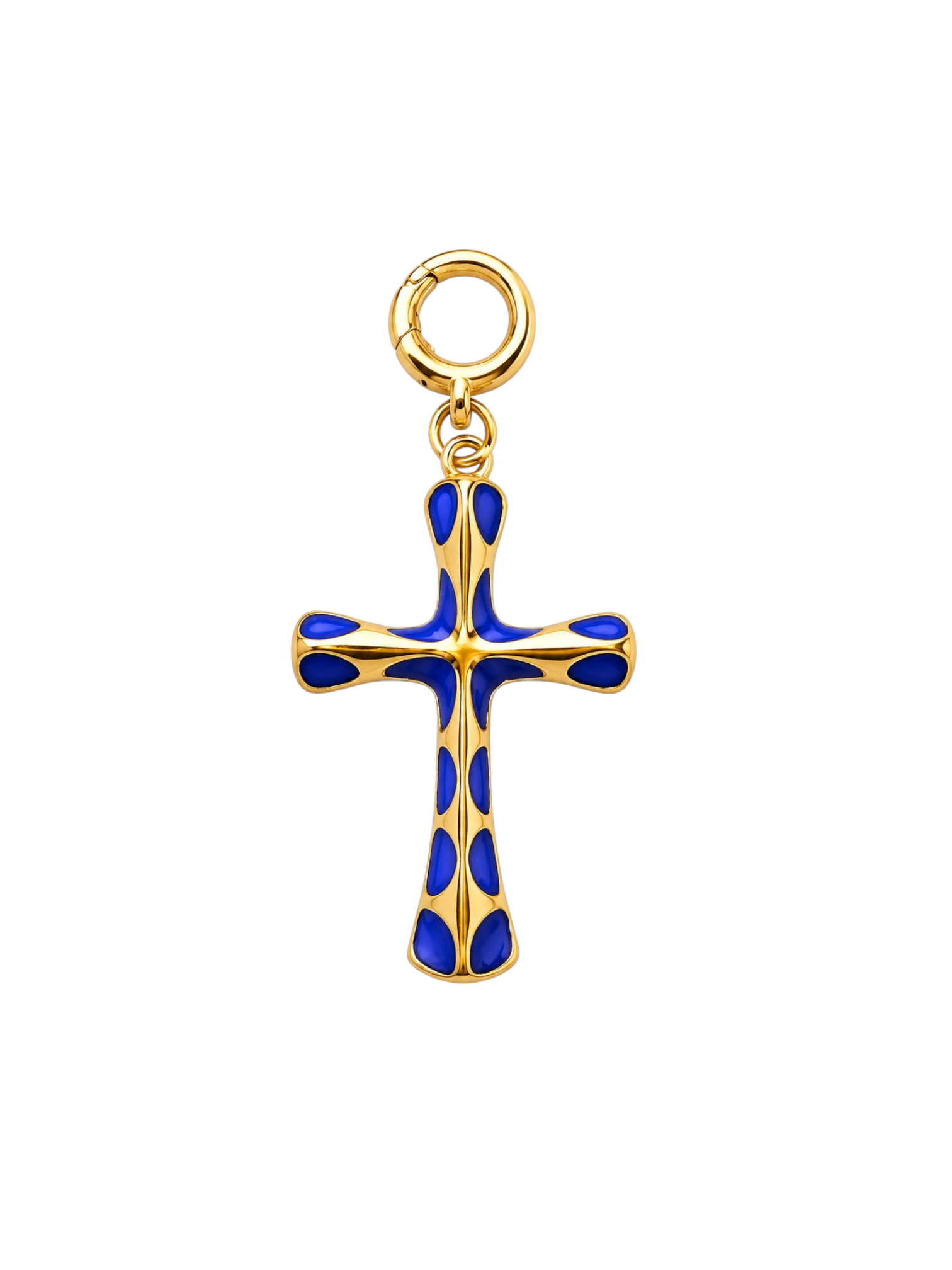 Blue Cross Clip-On Charm