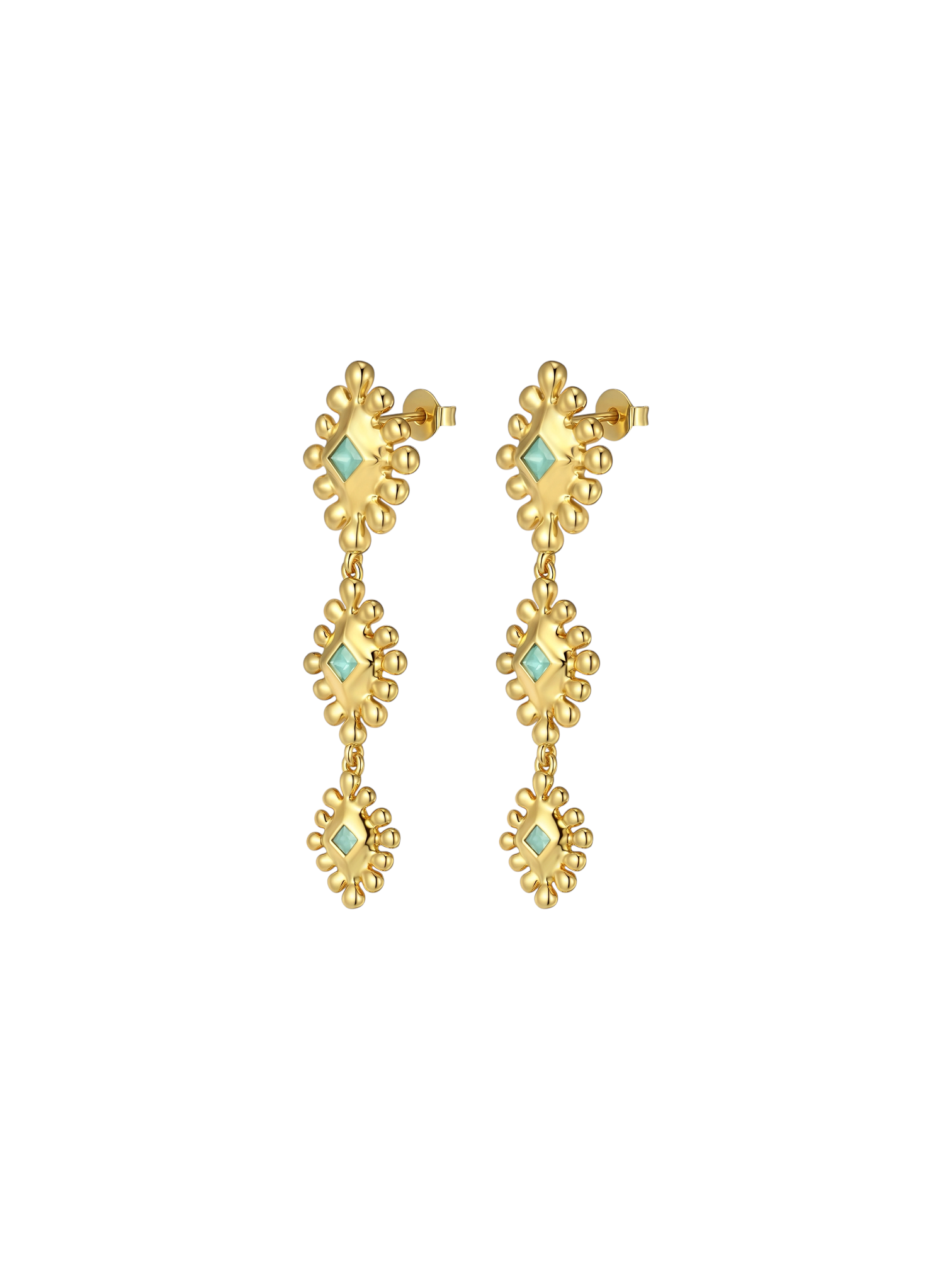 Amalia Earrings in Aqua