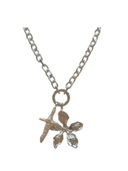 Silver Golden Drift Necklace