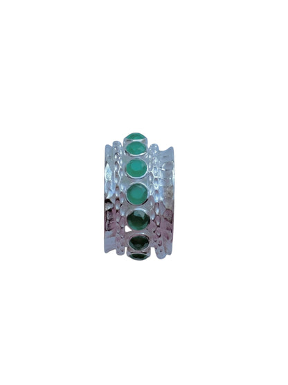 Octavia Ring in Green