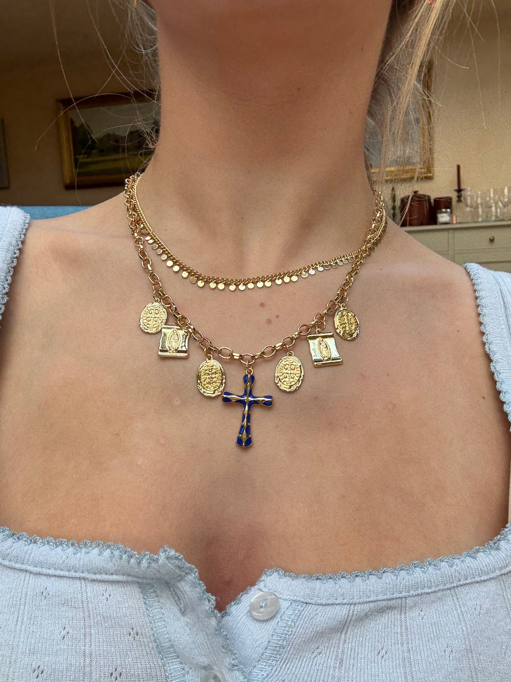 Willow Necklace in blue