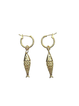 Trendy gold Fish Earrings for everyday summer outfits